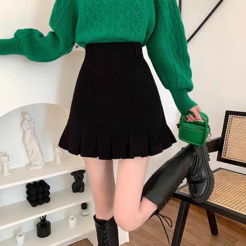 Jupe Noir en Velours