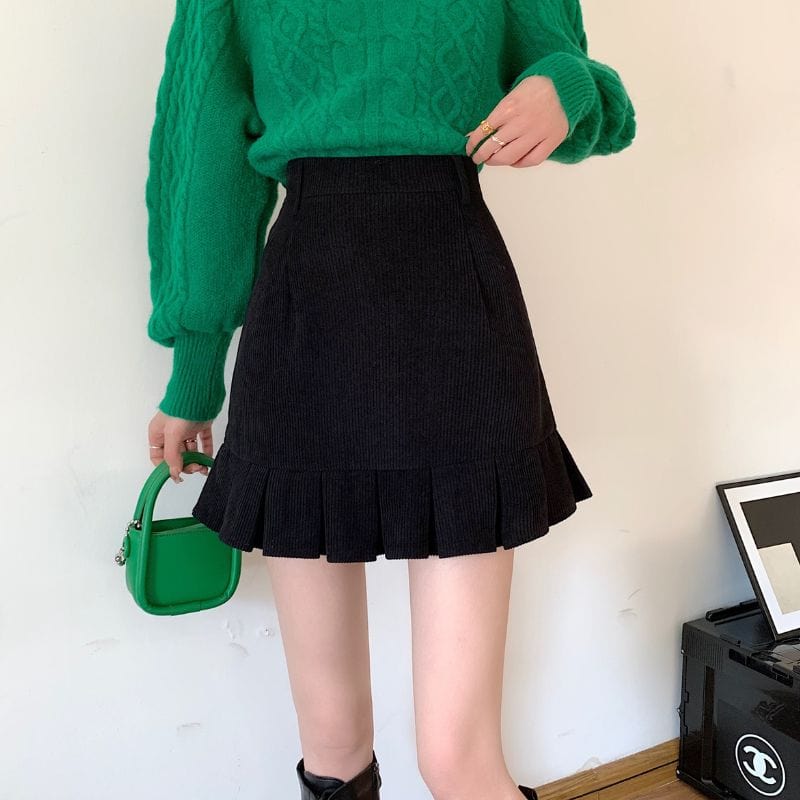 Jupe Noir en Velours