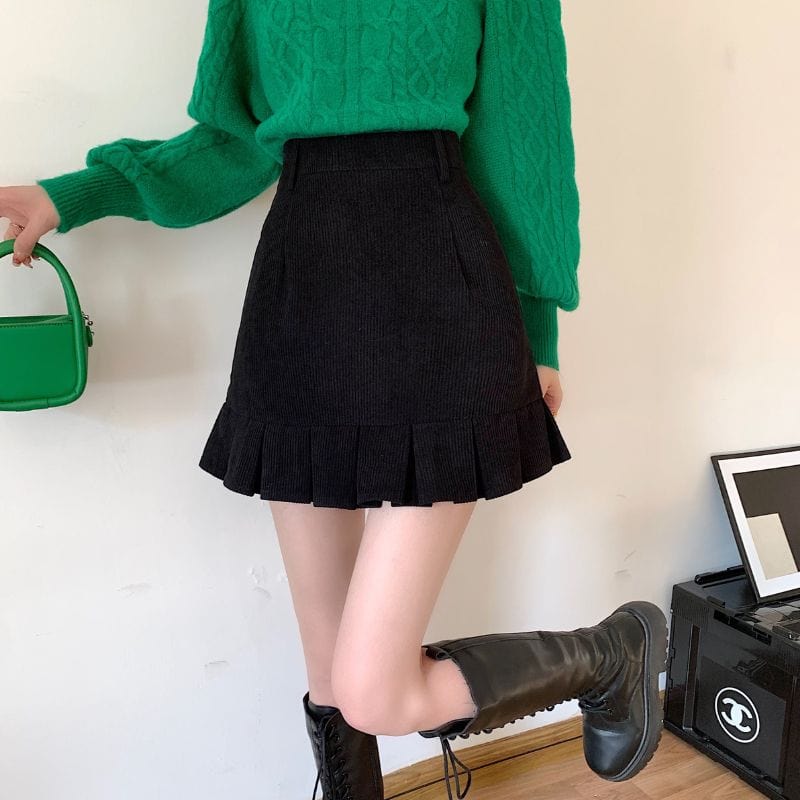 Jupe Noir en Velours