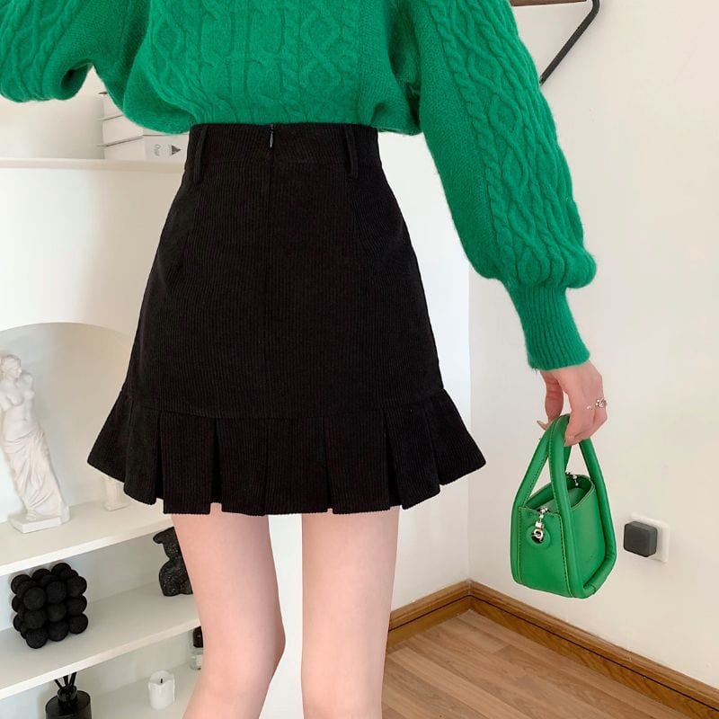 Jupe Noir en Velours