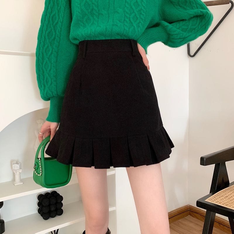 Jupe Noir en Velours