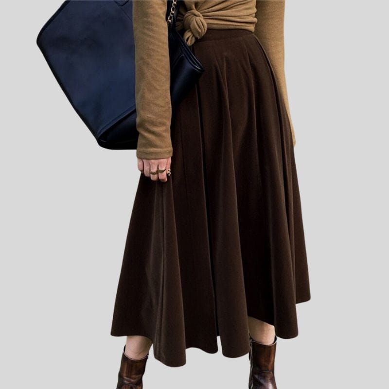 Jupe Trapeze Velours