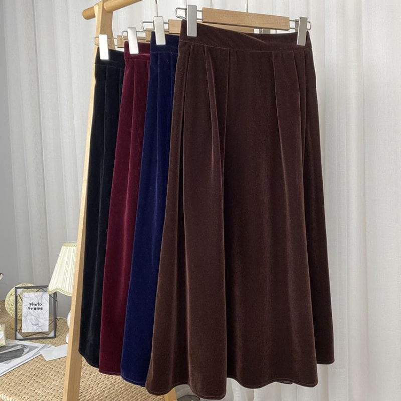 Jupe Trapeze Velours