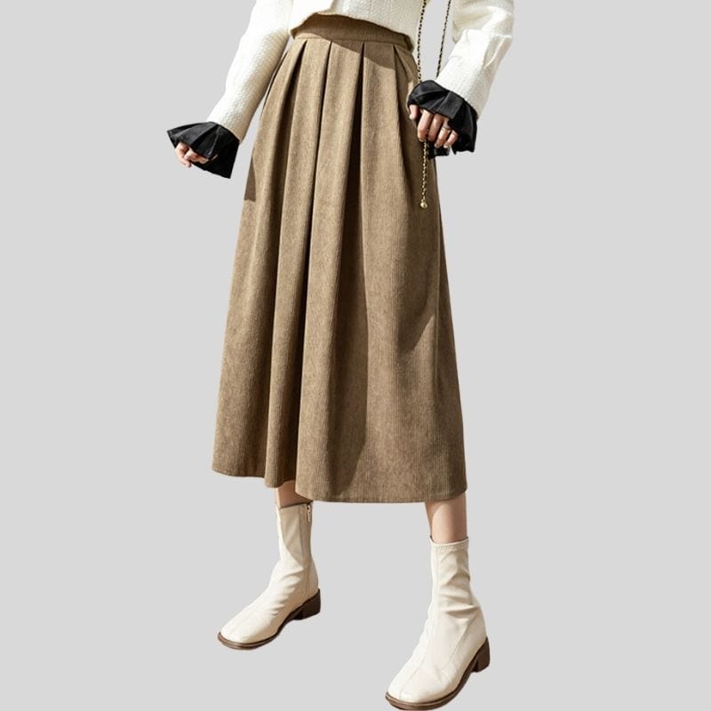 Jupe Velour Cotele Femme