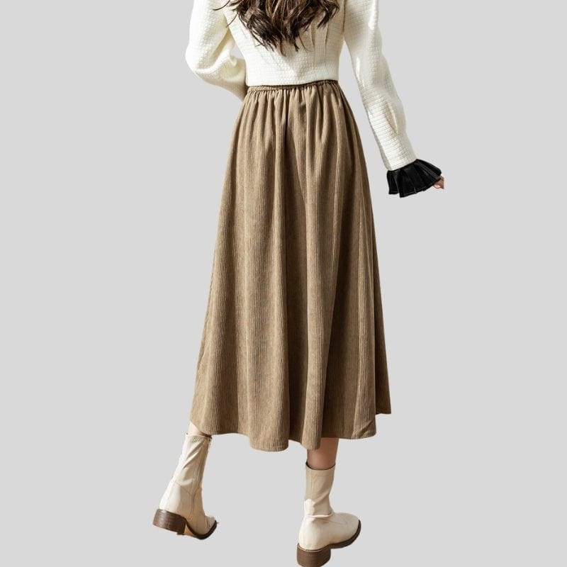 Jupe Velour Cotele Femme