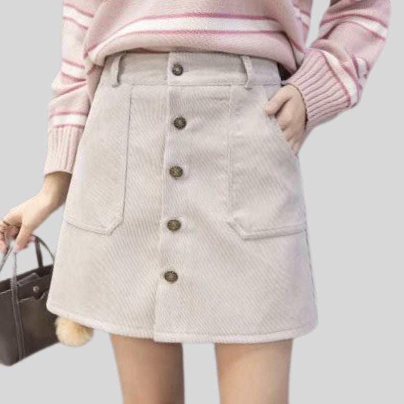 Jupe Velours Blanche