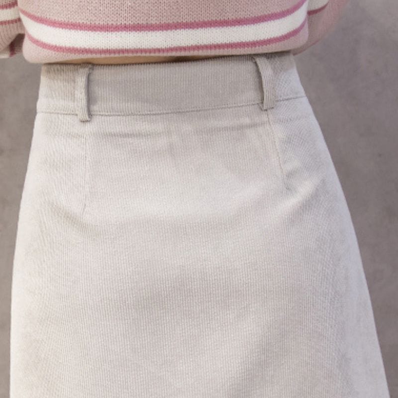 Jupe Velours Blanche