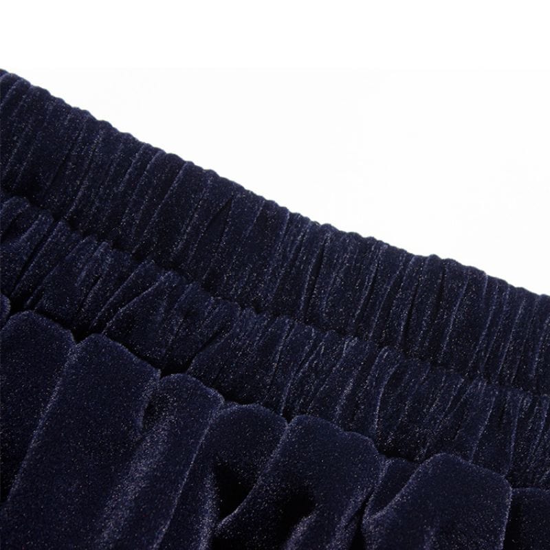 Jupe Velours Bleu