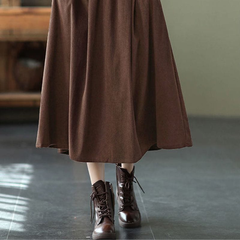 Jupe Velours Cotelé Femme