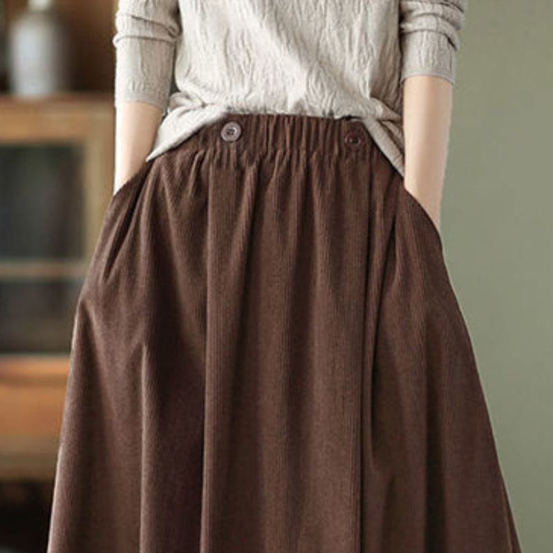 Jupe Velours Cotelé Femme