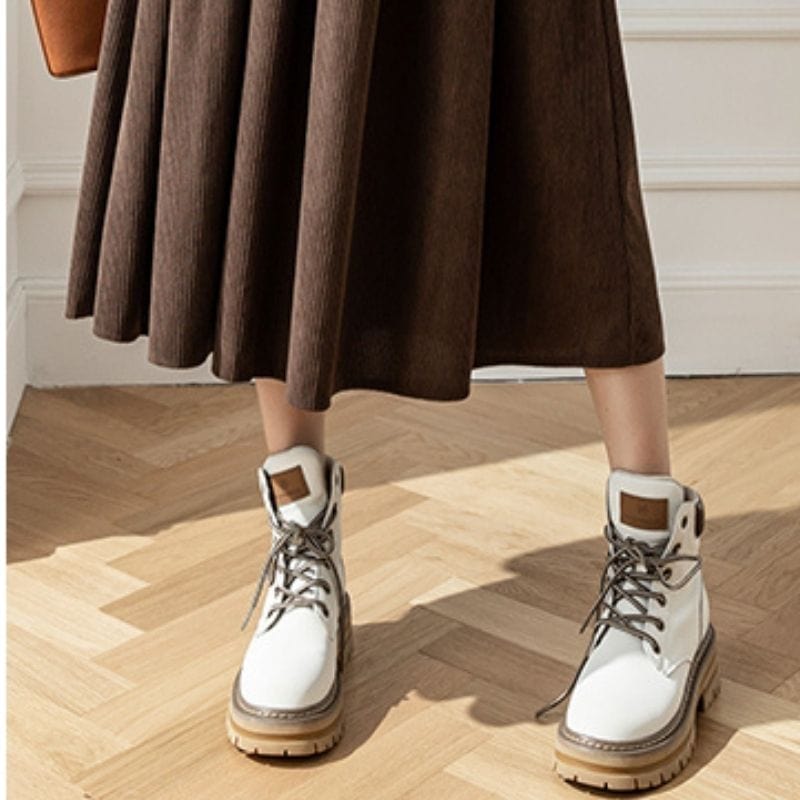 Jupe Velours Cotelé Marron