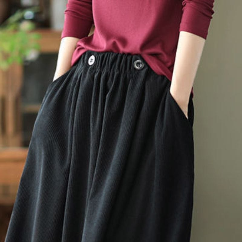 Jupe Velours Côtelé