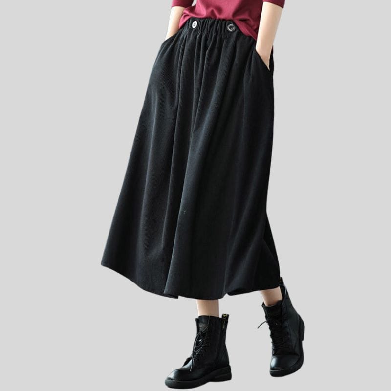 Jupe Velours Côtelé