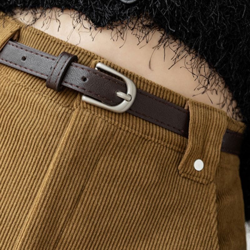 Jupe Velours Mi Longue