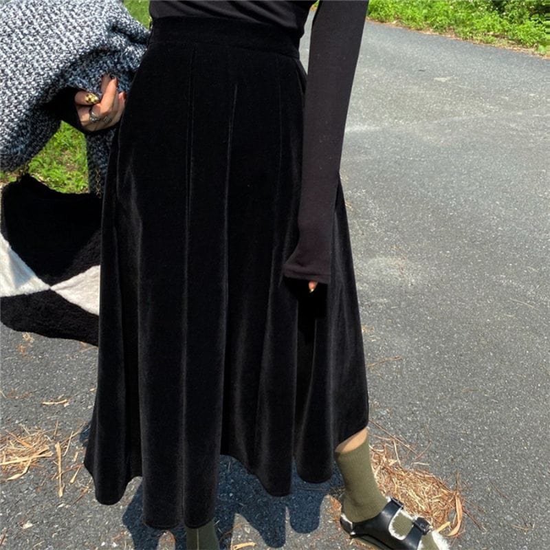 Jupe Velours Noir