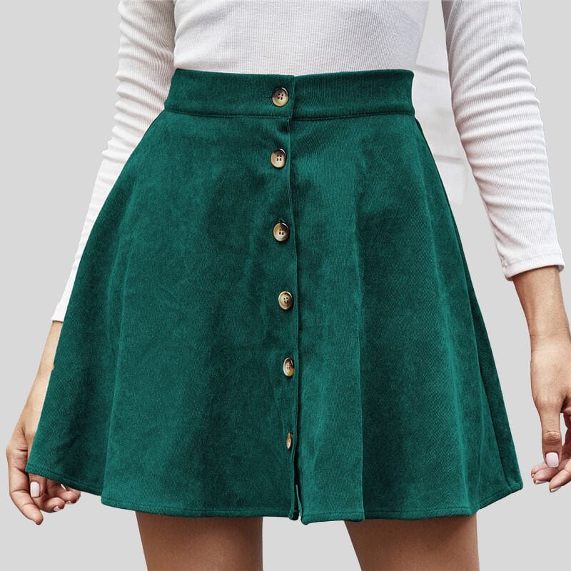 Jupe Velours Vert