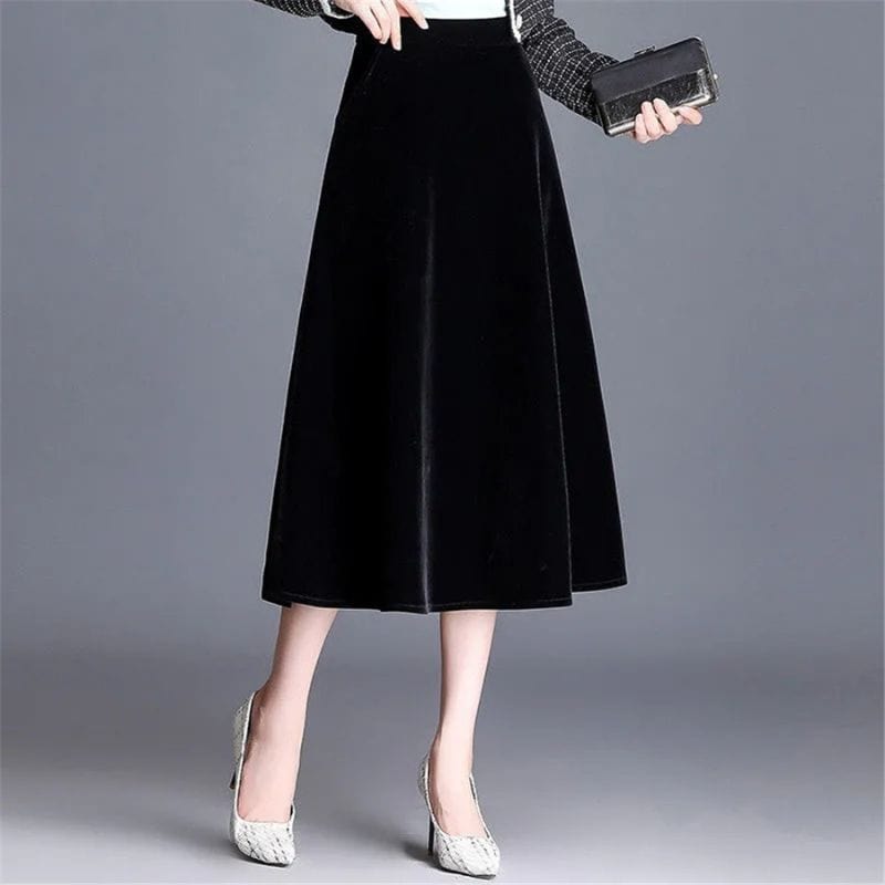 Jupe en Velour Noir