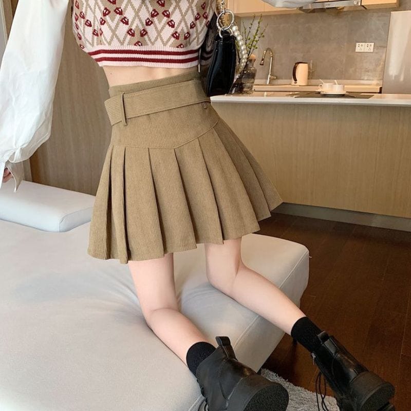 Jupe en Velours Femme