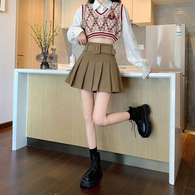 Jupe en Velours Femme