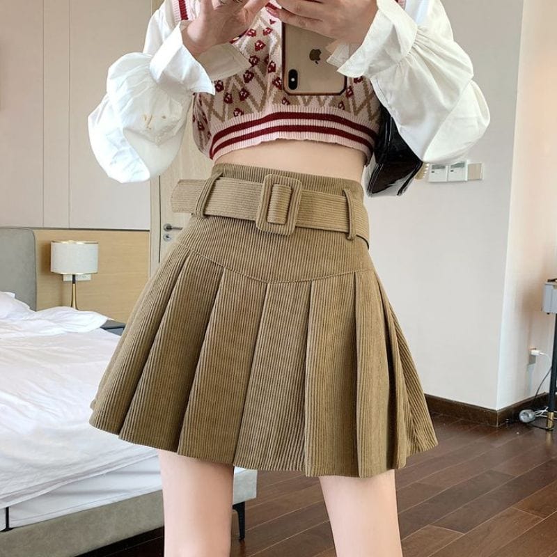 Jupe en Velours Femme