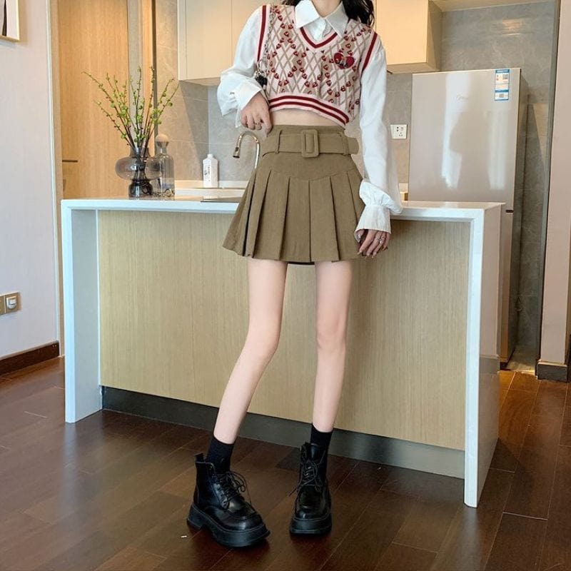 Jupe en Velours Femme