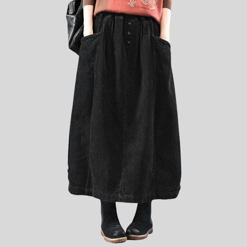 Jupe en Velours Longue