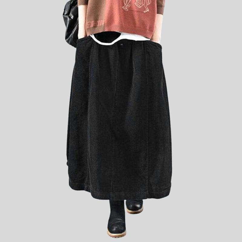 Jupe en Velours Longue