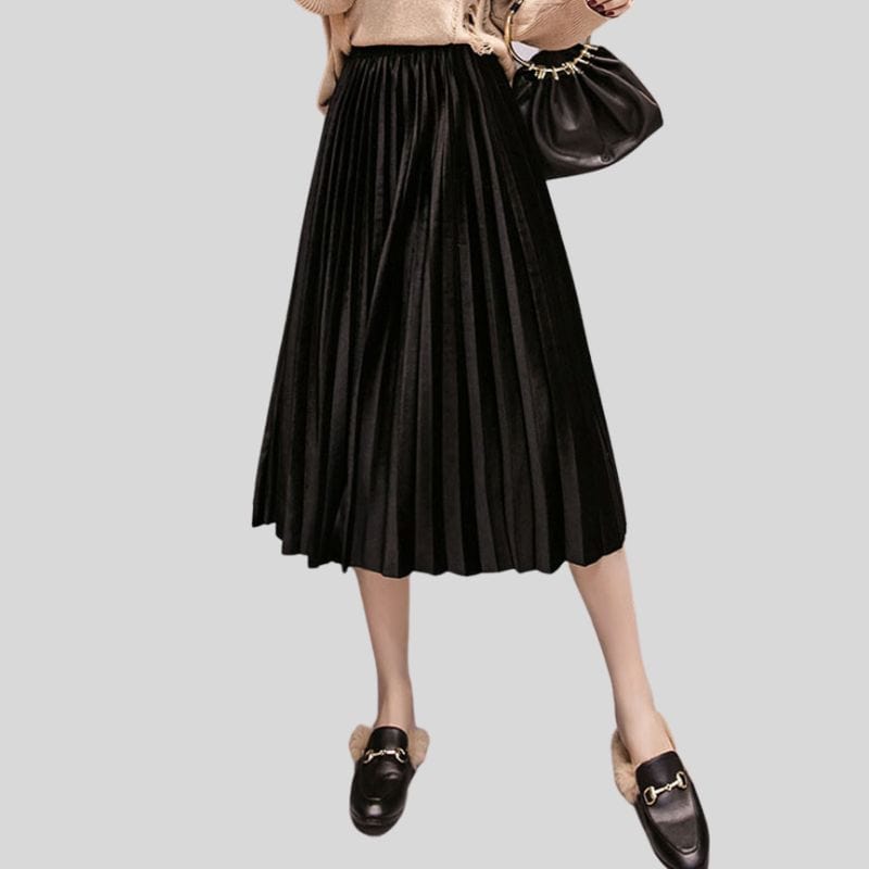 Jupe en Velours Noir