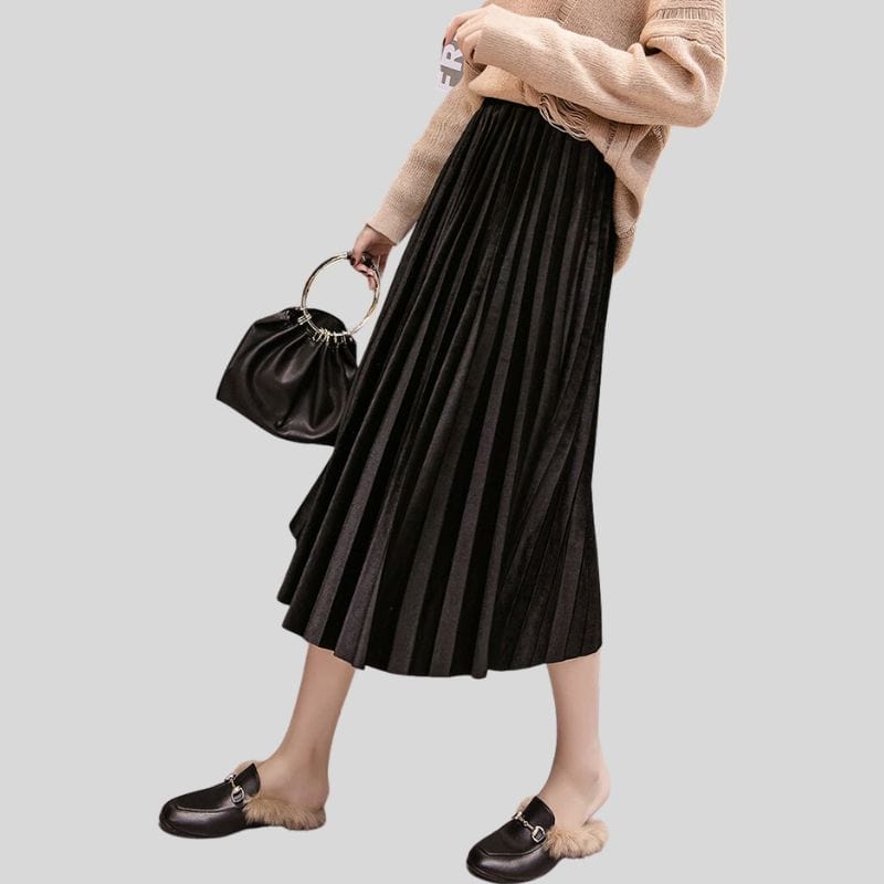 Jupe en Velours Noir
