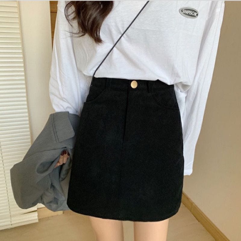 Jupe en Velours Noire