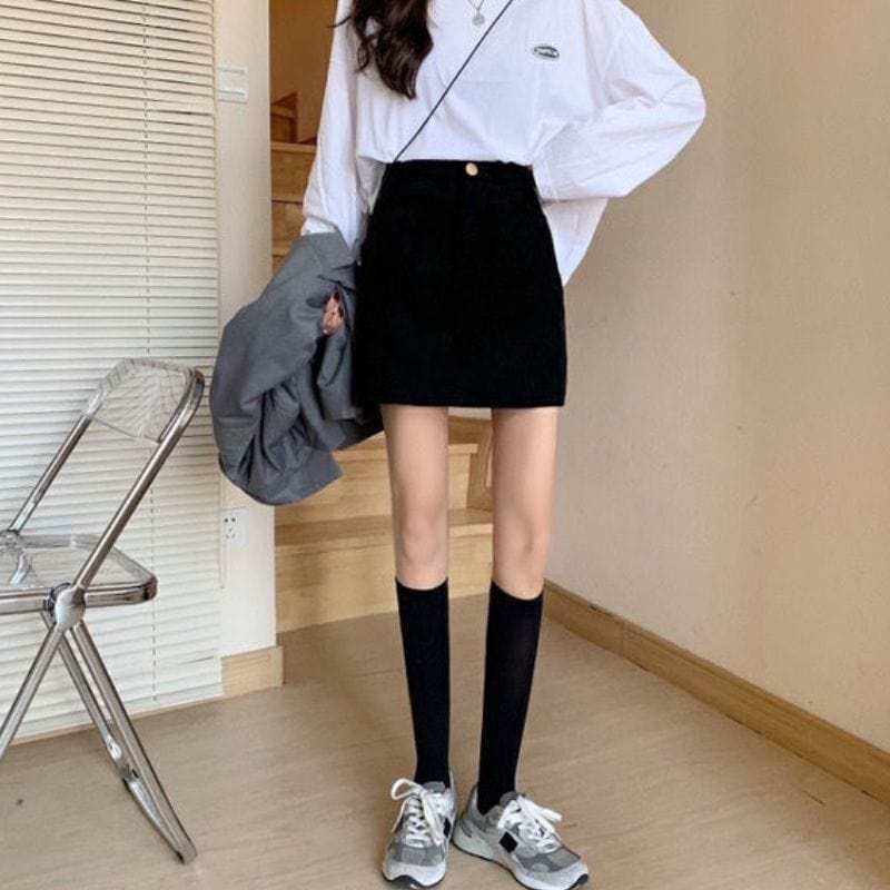 Jupe en Velours Noire