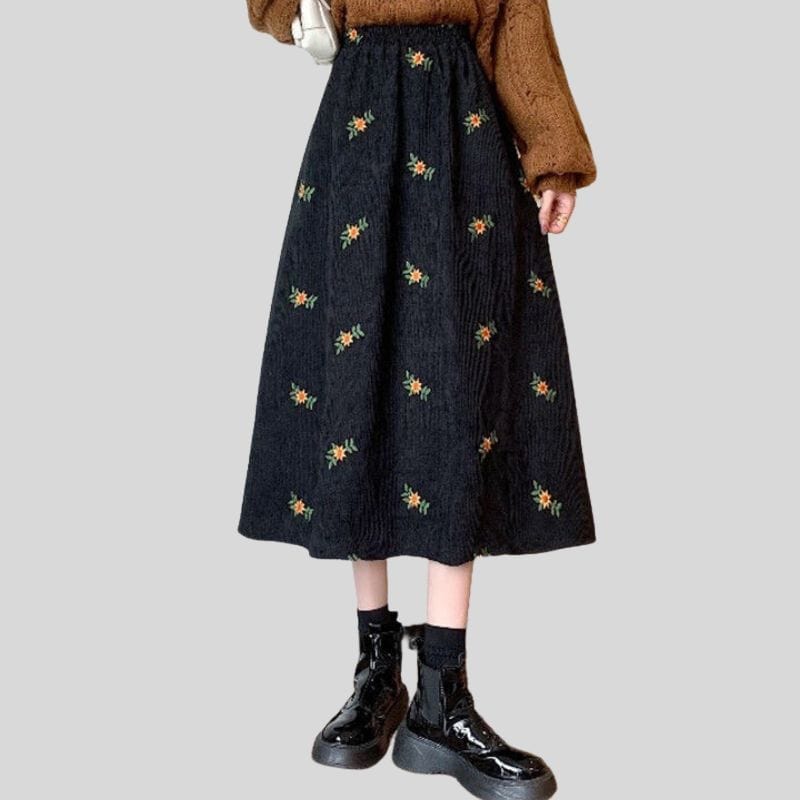 Jupes Velours Cotelé