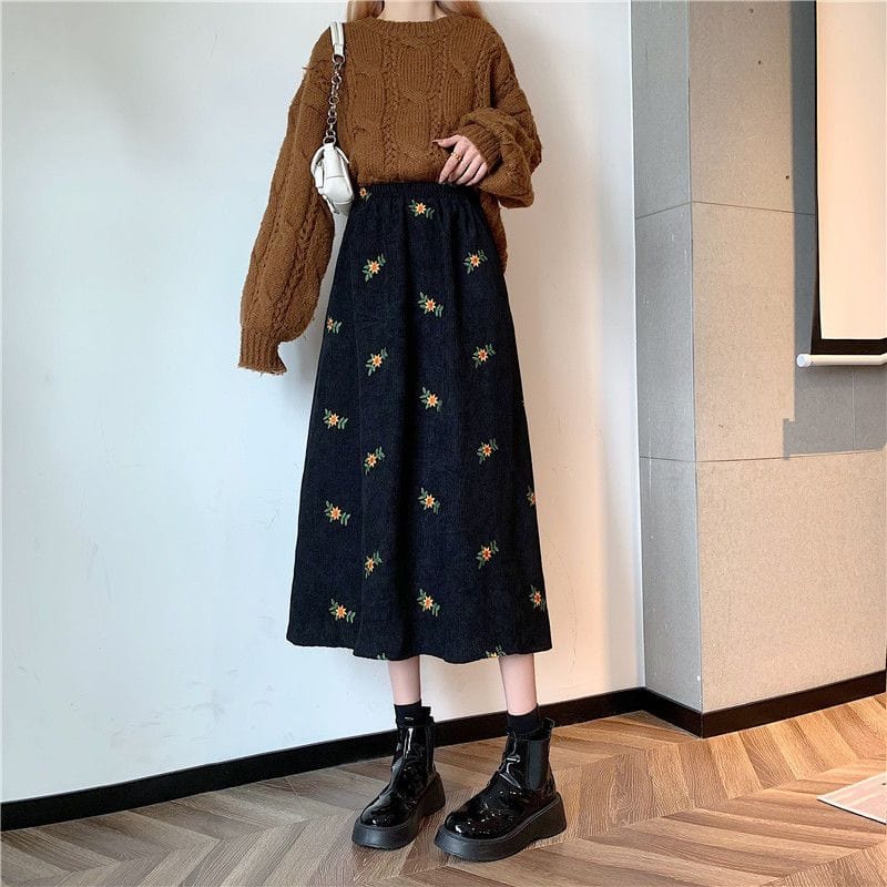 Jupes Velours Cotelé