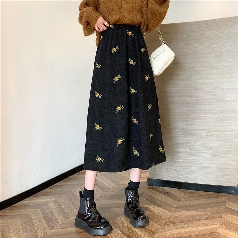 Jupes Velours Cotelé