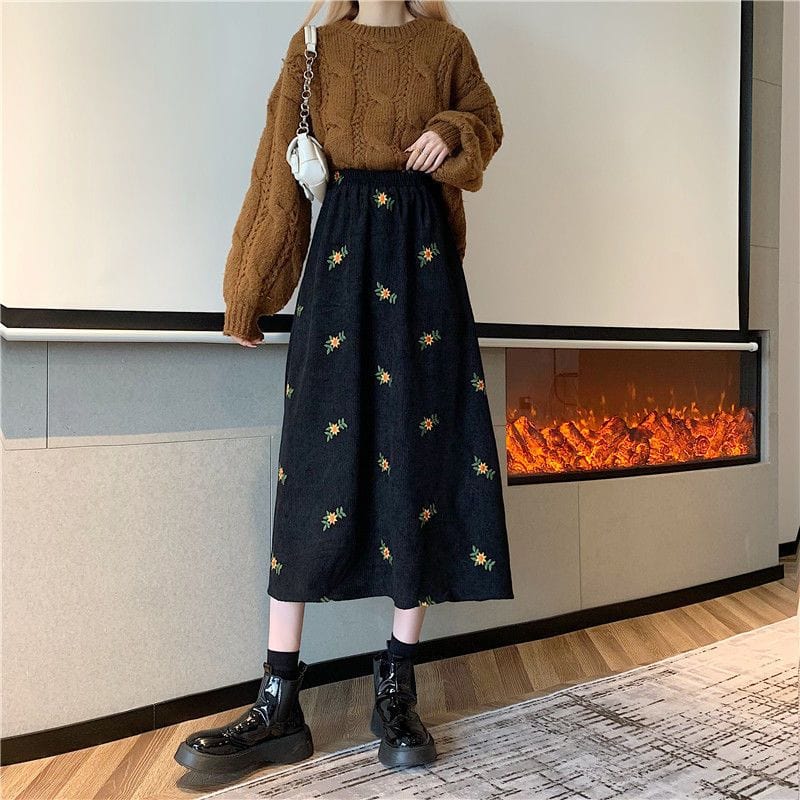 Jupes Velours Cotelé