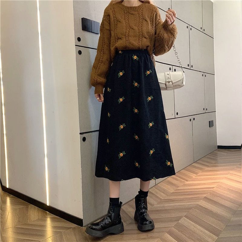 Jupes Velours Cotelé