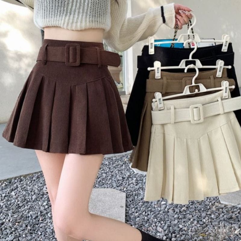 Mini Jupe Velours Cotelé