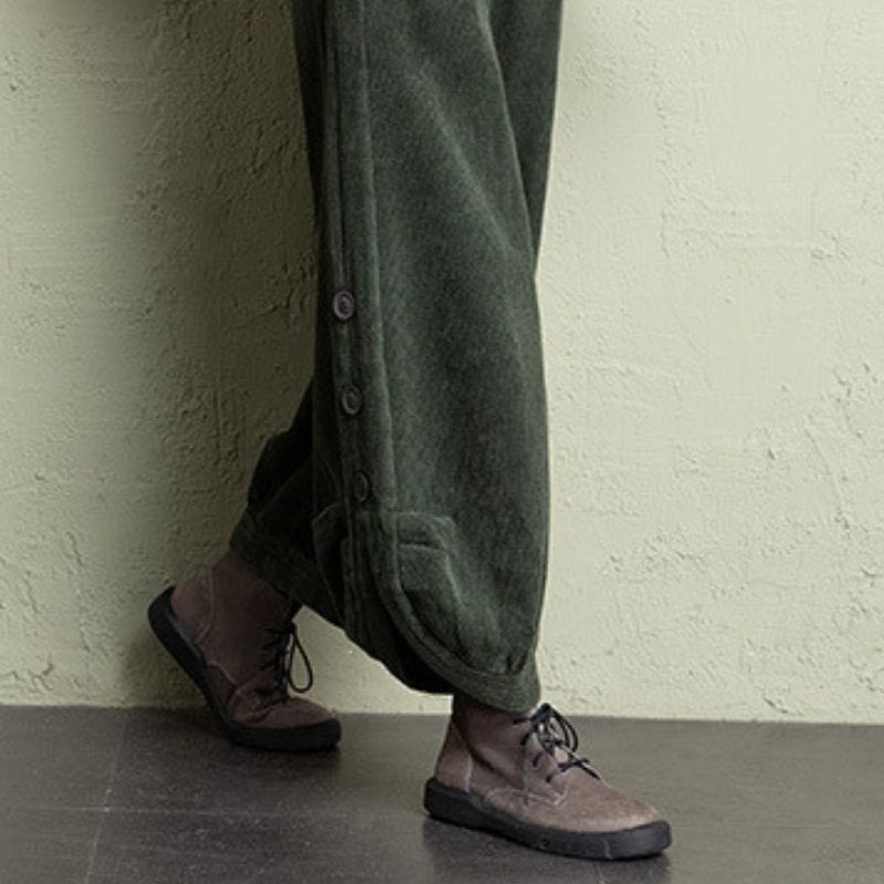 Pantalon Cotele Velour Femme