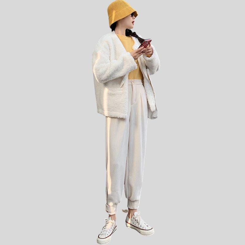 Pantalon Femme Velours Grosses Cotes