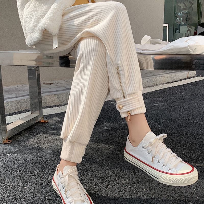 Pantalon Femme Velours Grosses Cotes