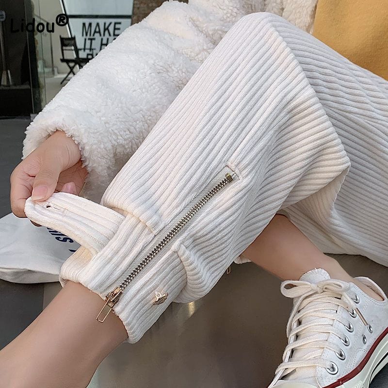 Pantalon Femme Velours Grosses Cotes