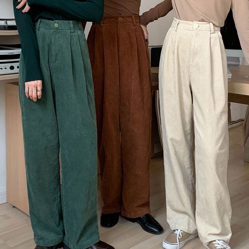 Pantalon Femme Velours