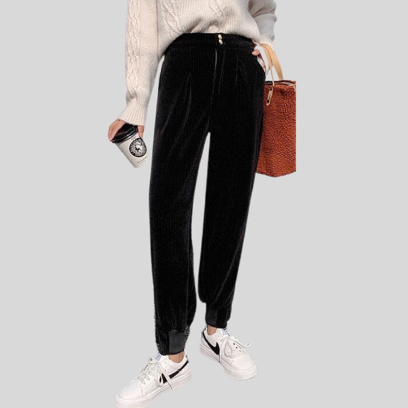 Pantalon Gros Velours Femme