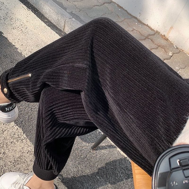 Pantalon Gros Velours Femme