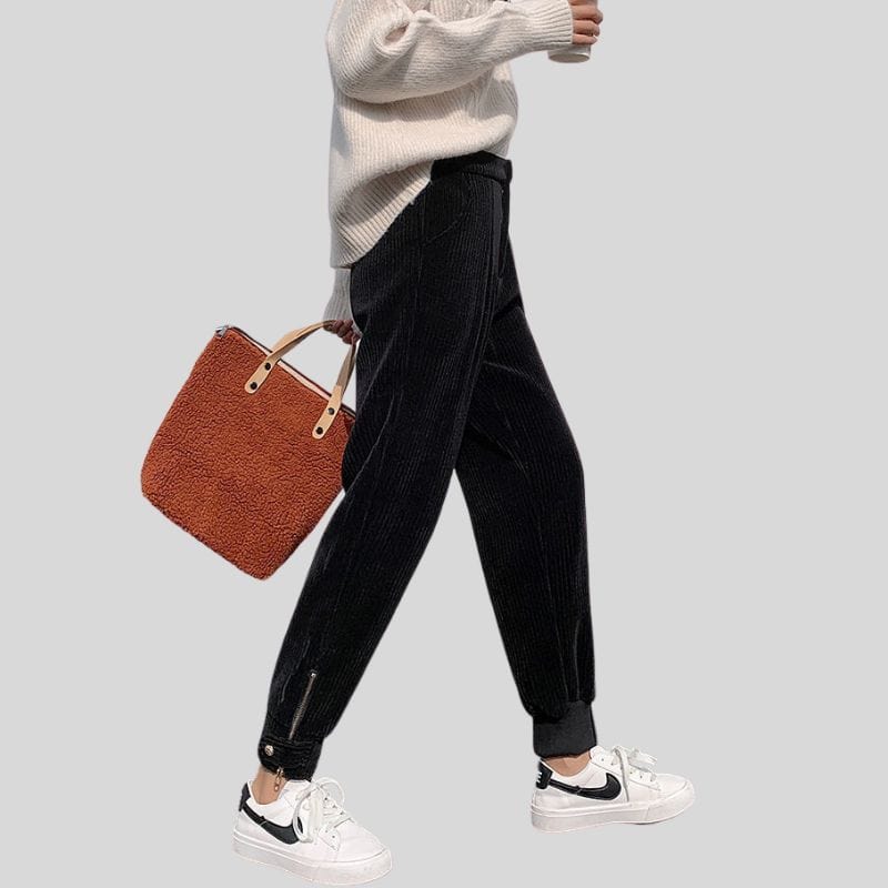 Pantalon Gros Velours Femme