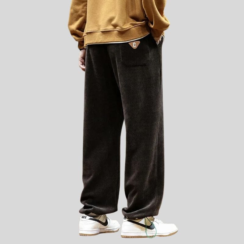 Pantalon Homme Velours Marron