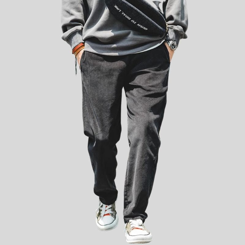 Pantalon Homme Velours Noir