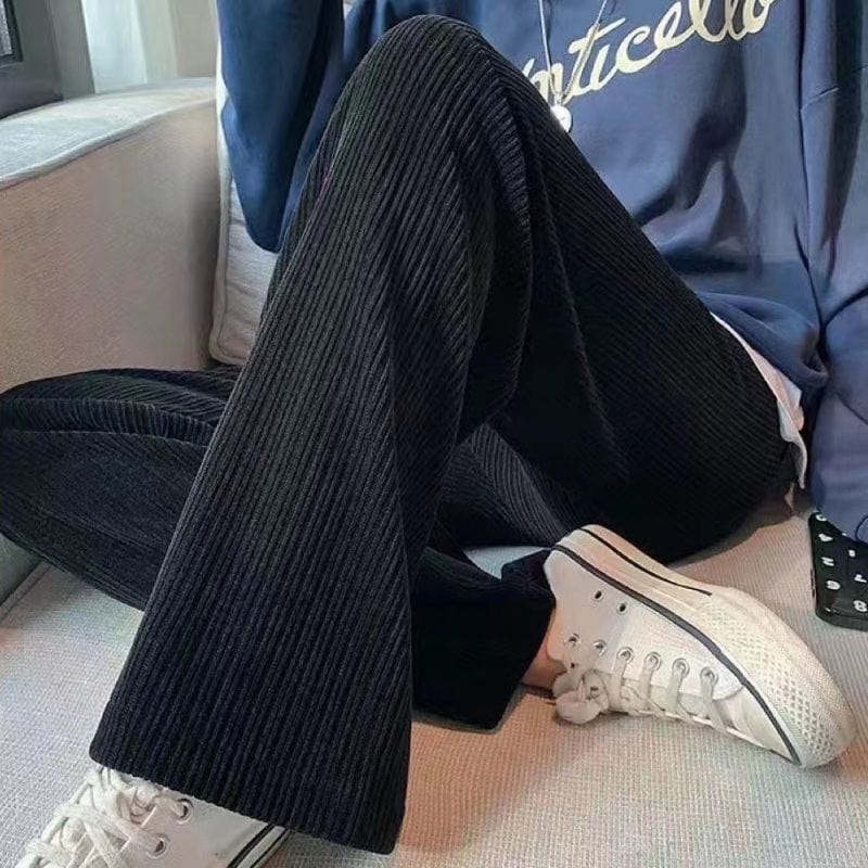 Pantalon Large Velours Femme