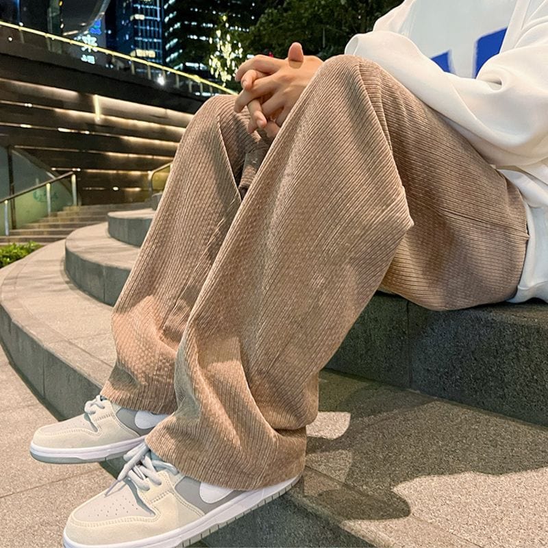 Pantalon Large Velours Homme