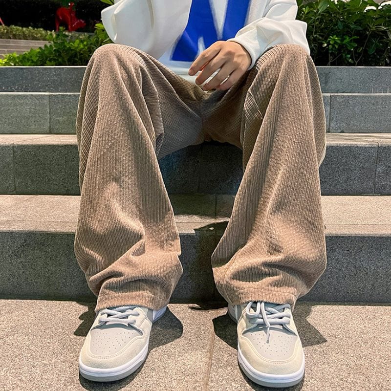 Pantalon Large Velours Homme